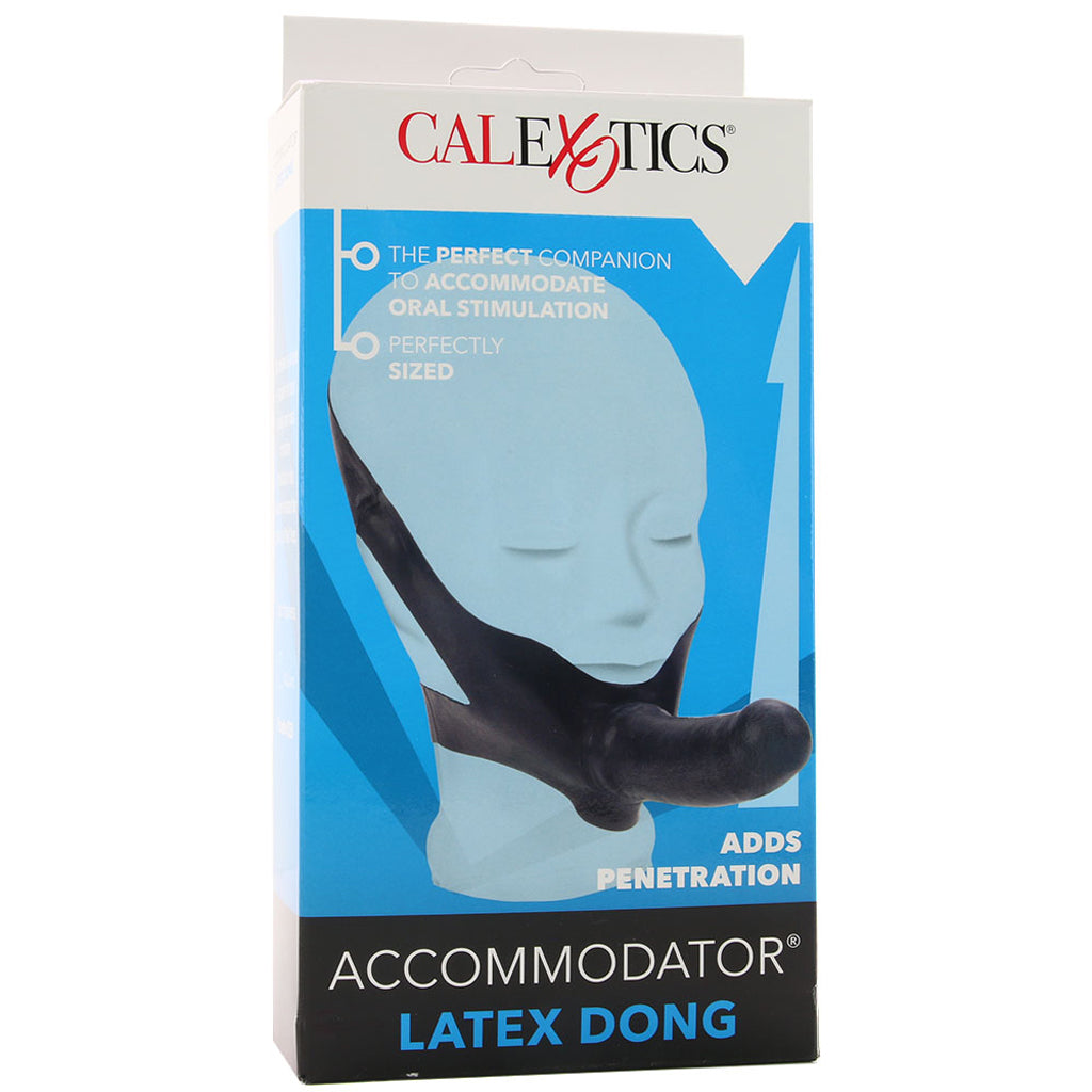 Accommodator Chin Strap-On Dildo in Black - Image 6