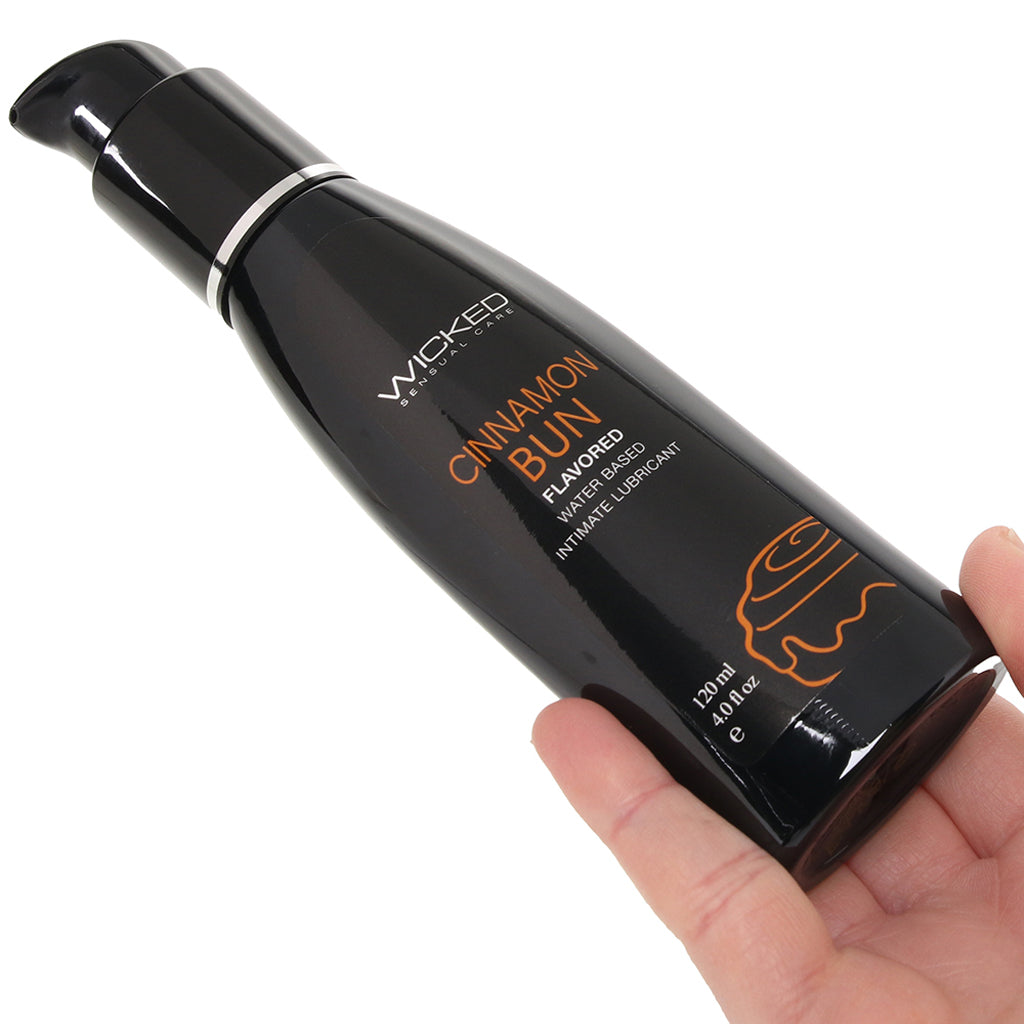 Aqua Flavored Lube 4oz/120ml in Cinnamon Bun - Image 4