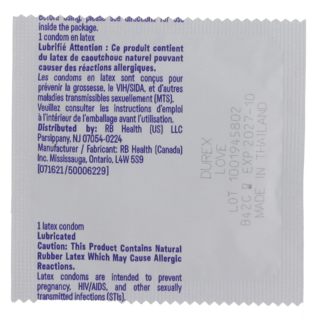 Love Lubricated Condoms in 4 Pack - Image 5
