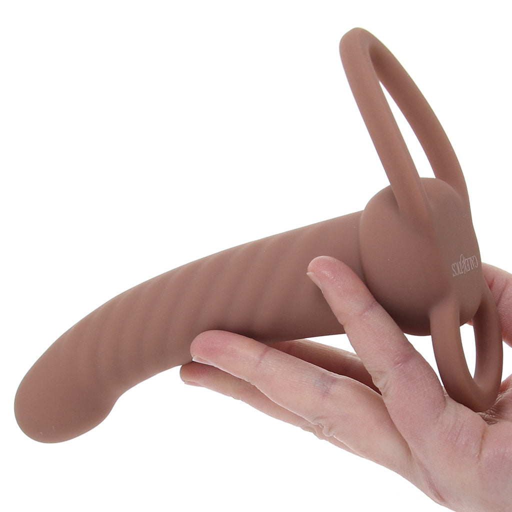 Performance Maxx Ribbed Dual Penetrator Vibe in Dark - Image 4