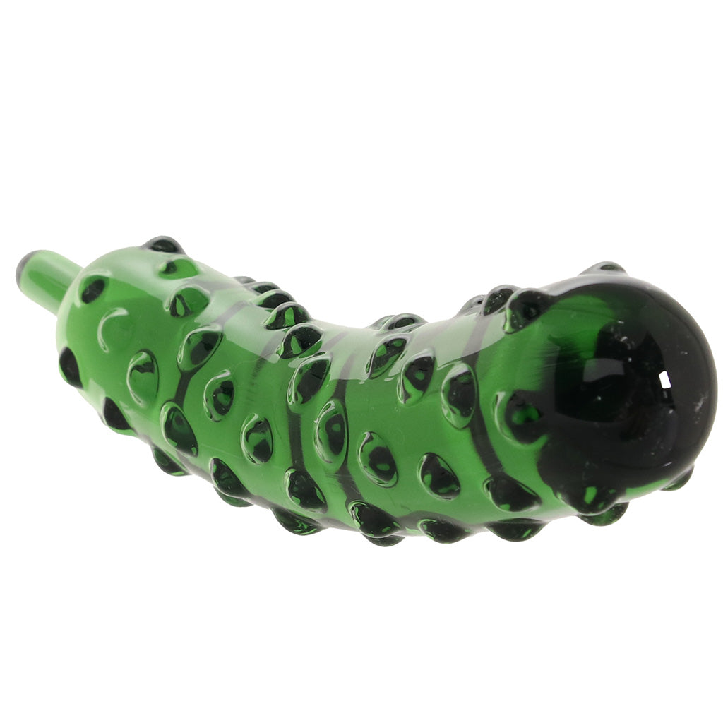 gläs Caressing Cucumber Glass Dildo - Image 2