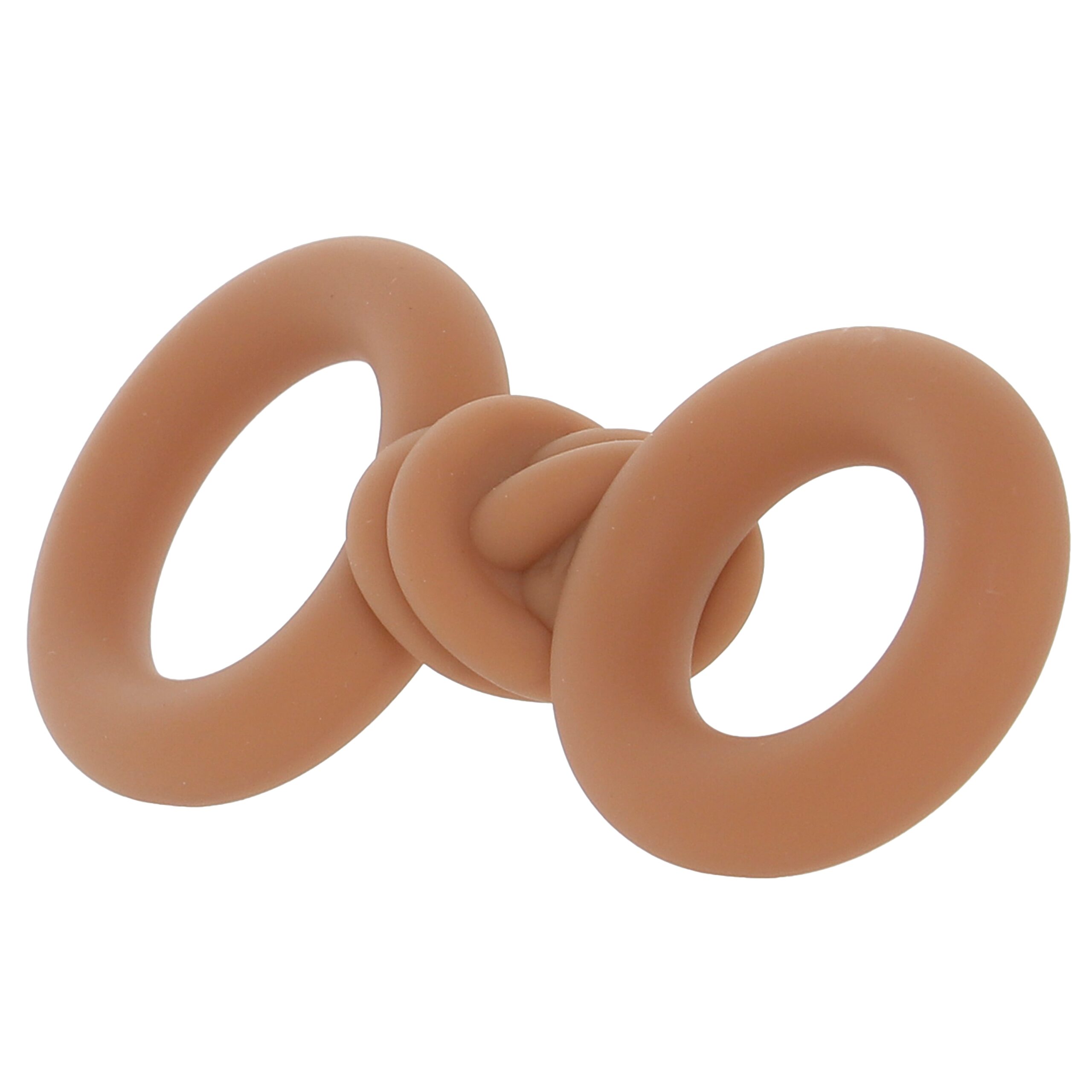 Cooper Liquid Silicone Dual Super Stretch C-Ring in Tan - Image 3