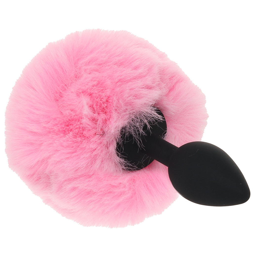 Tailz Fluffy Bunny Tail Silicone Plug in Pink - Image 2