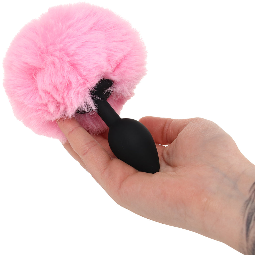 Tailz Fluffy Bunny Tail Silicone Plug in Pink - Image 6