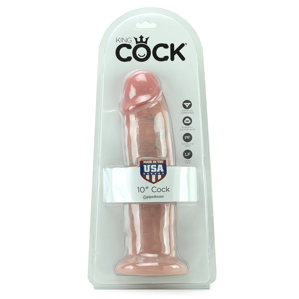 King Cock 10 Inch Dildo in Light - Image 6
