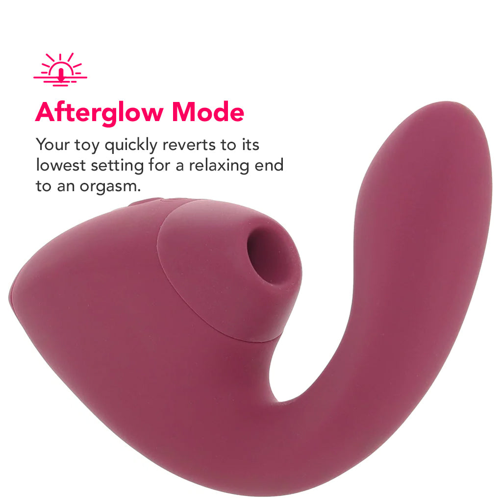 Womanizer Next Duo Clitoral Suction & G-Spot Vibe in Pink - Image 2