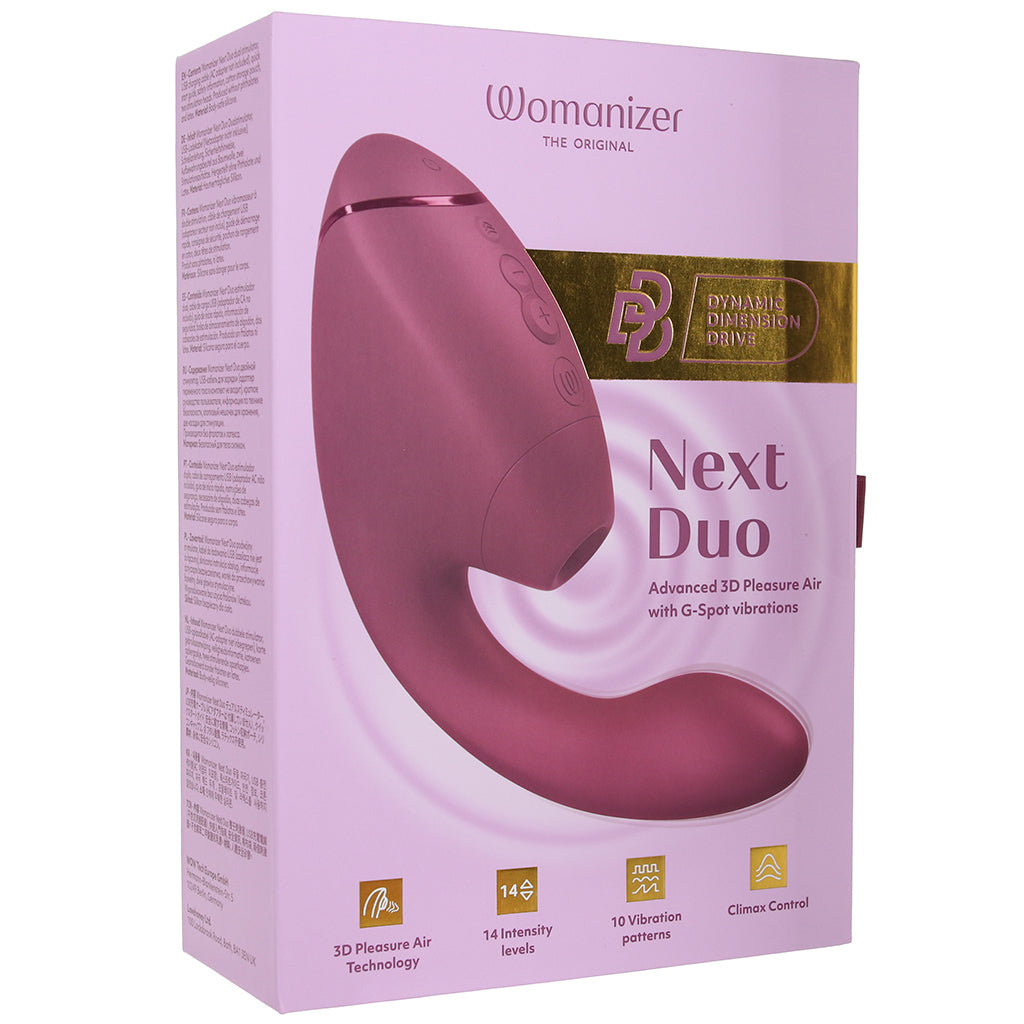Womanizer Next Duo Clitoral Suction & G-Spot Vibe in Pink - Image 9