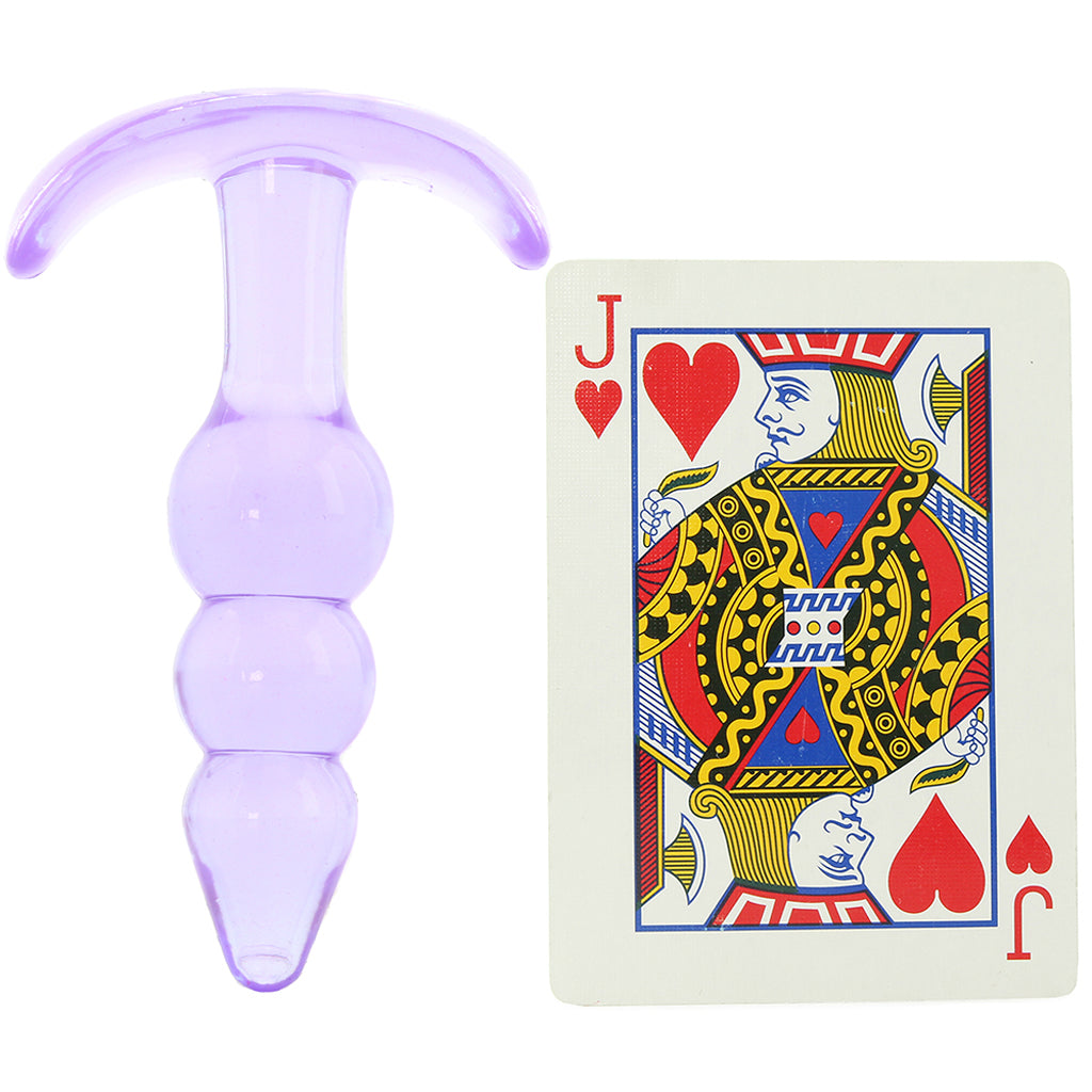 Jelly Rancher Ripple T Butt Plug in Purple - Image 4