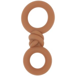 Cooper Liquid Silicone Dual Super Stretch C-Ring in Tan