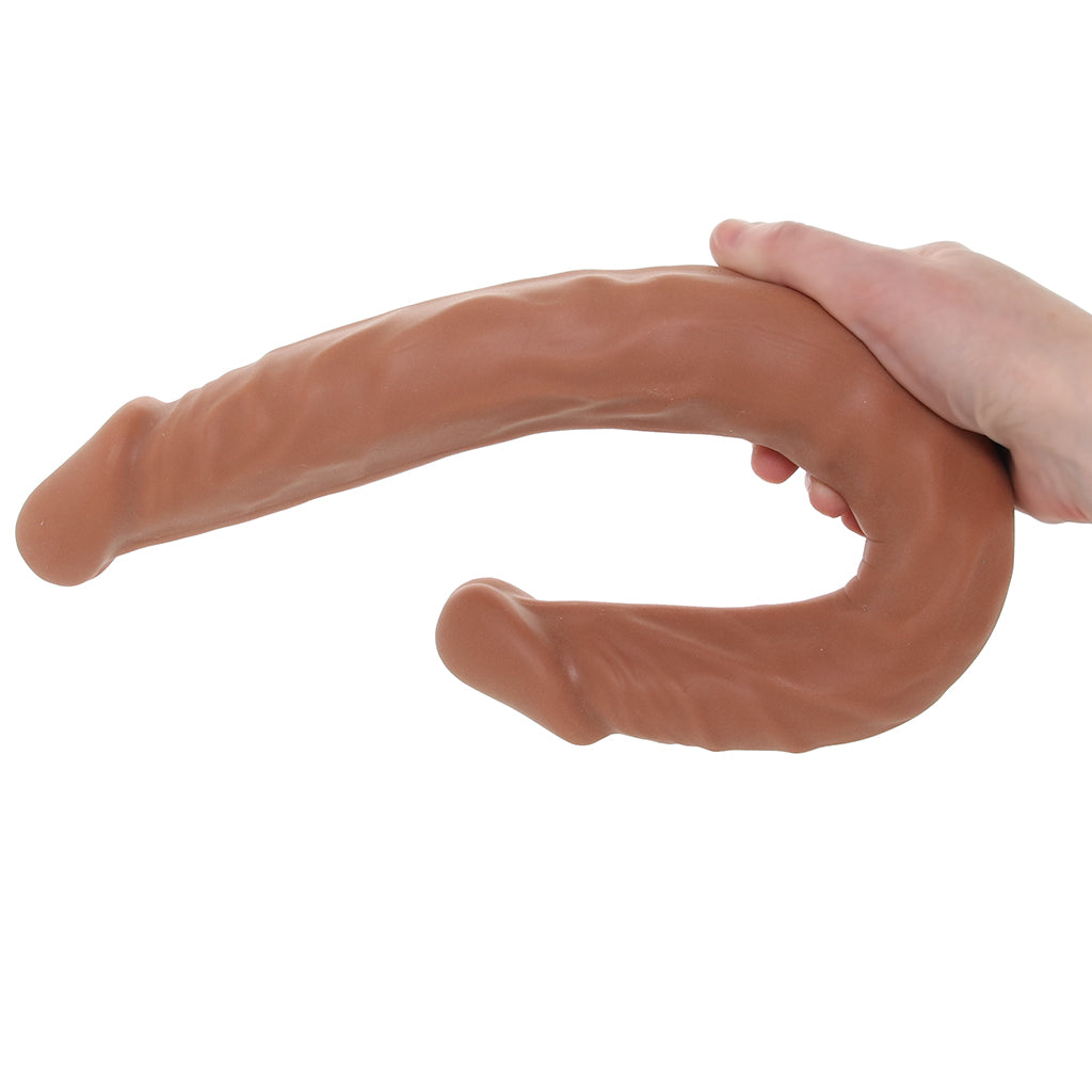 RealRock 18 Inch Double Dildo in Tan - Image 7