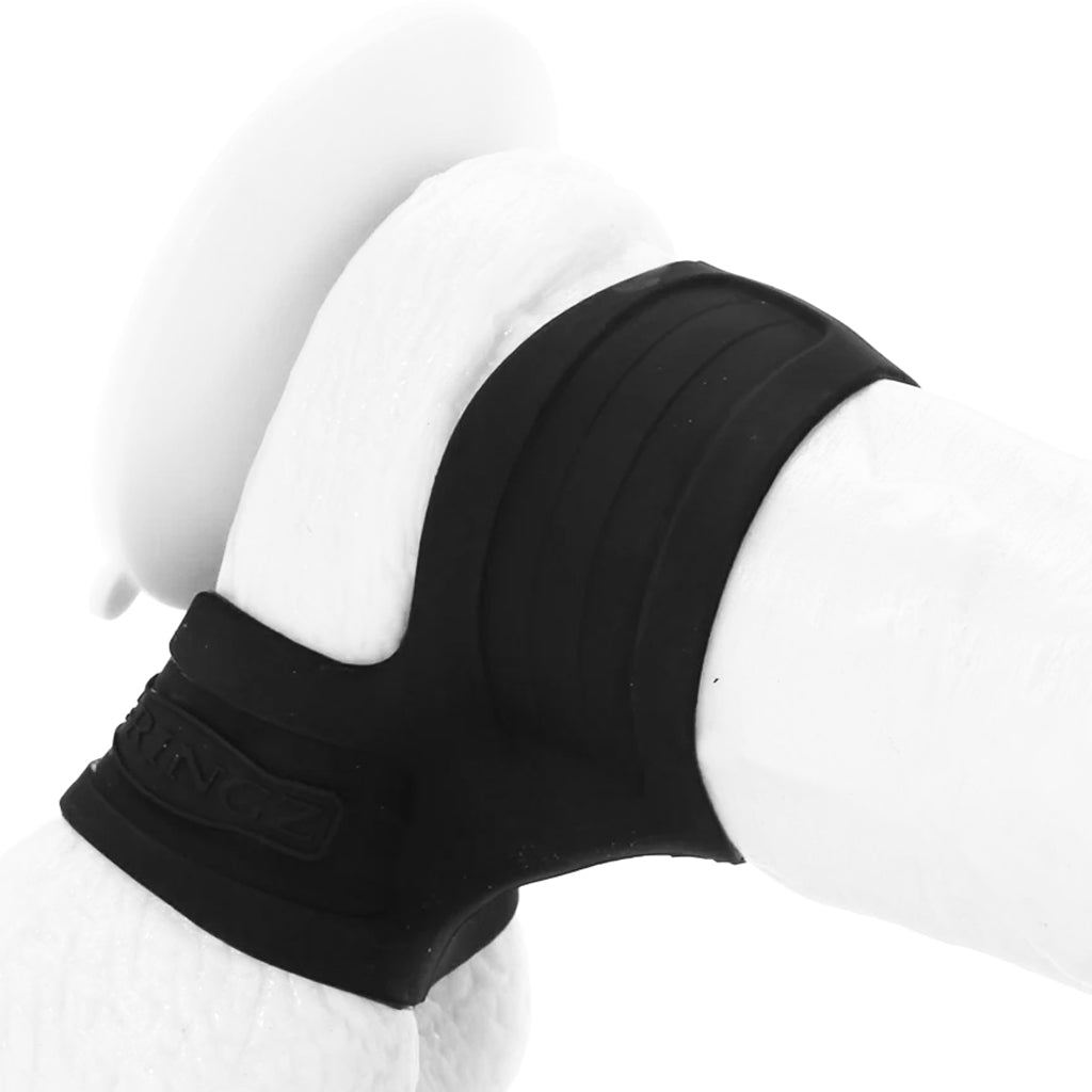 Mr. Big Cock Ring & Ball Stretcher in Black - Image 2