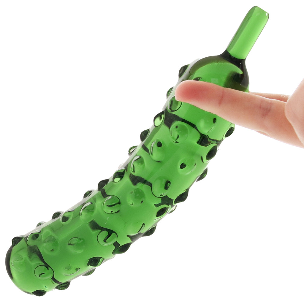 gläs Caressing Cucumber Glass Dildo - Image 8