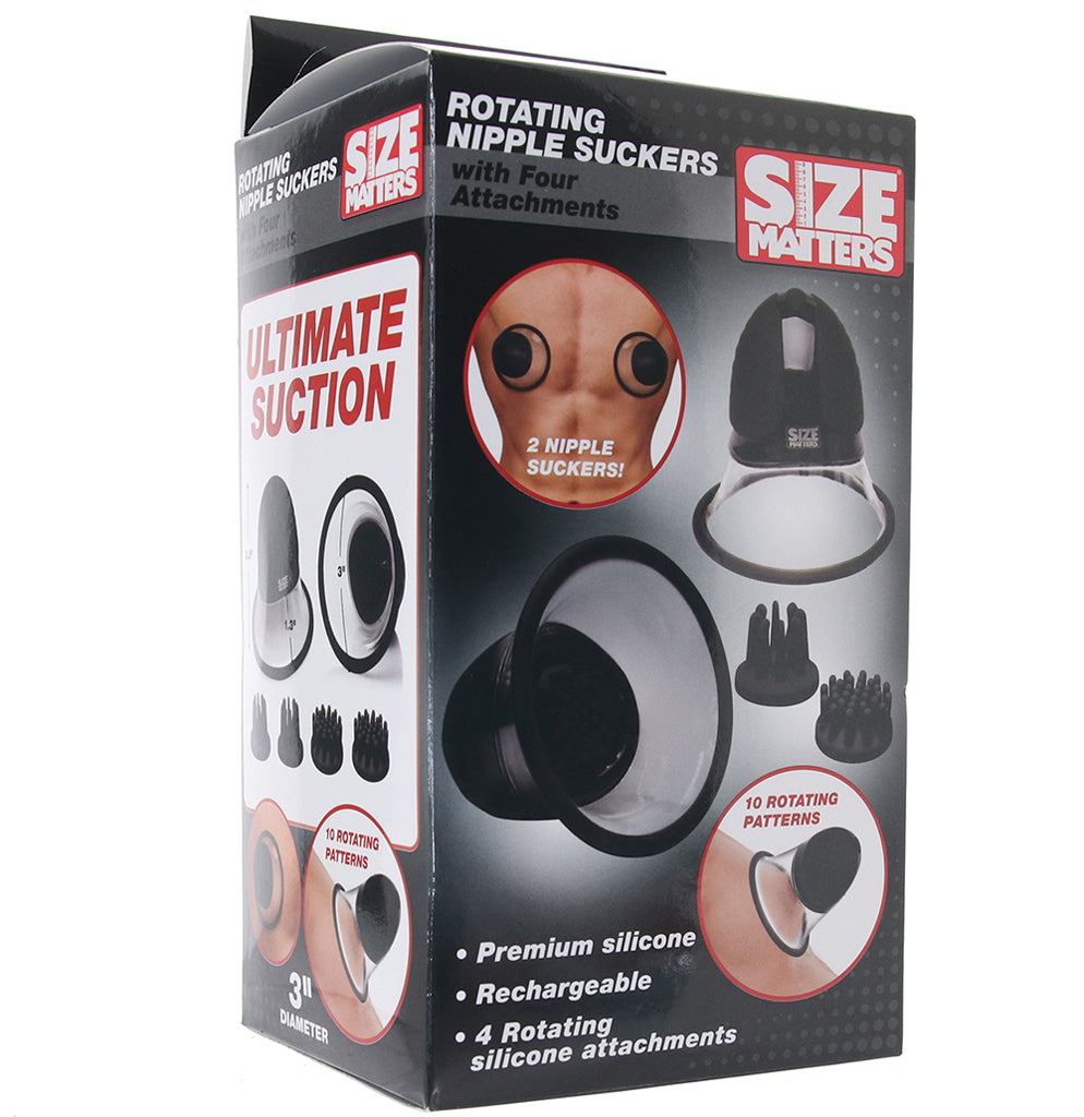 Size Matters Rotating Nipple Suckers in Black - Image 6