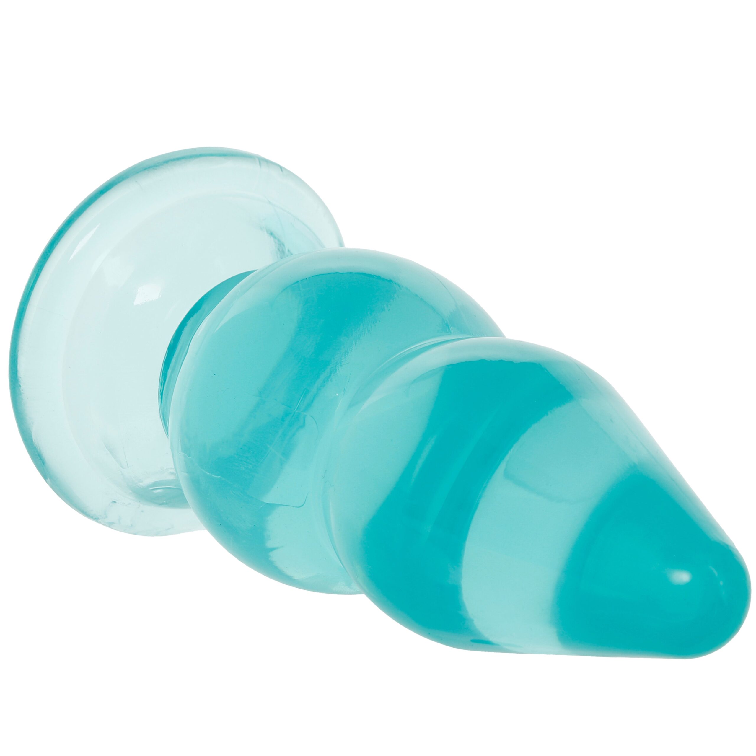 Crystal Jellies 6 Inch Double Pop Butt Plug in Teal - Image 2