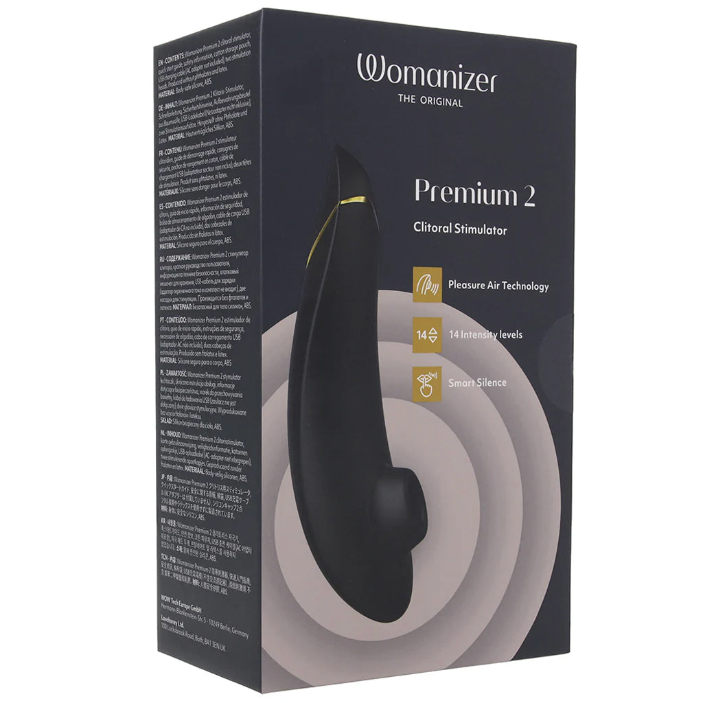 Womanizer Premium 2 Pleasure Air Stimulator in Black - Image 9