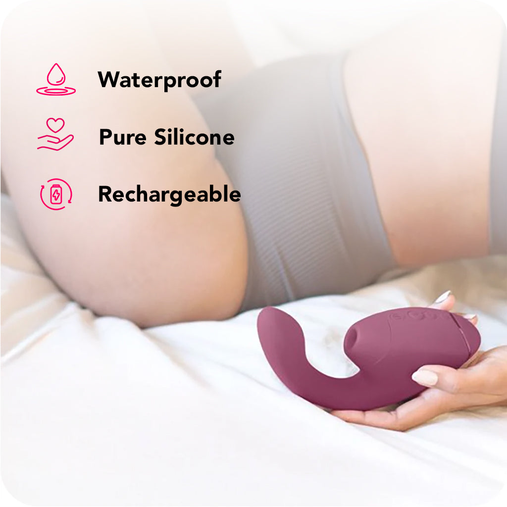 Womanizer Next Duo Clitoral Suction & G-Spot Vibe in Pink - Image 7