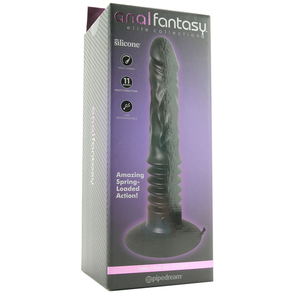 Anal Fantasy Elite Vibrating Ass F**ker in Black - Image 6