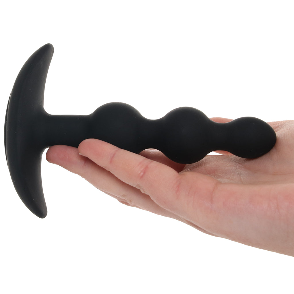 A-Play Beaded 5.5 Inch Anal Vibe in Black - Image 4