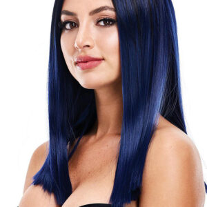 Nicole Straight Wig in Blue