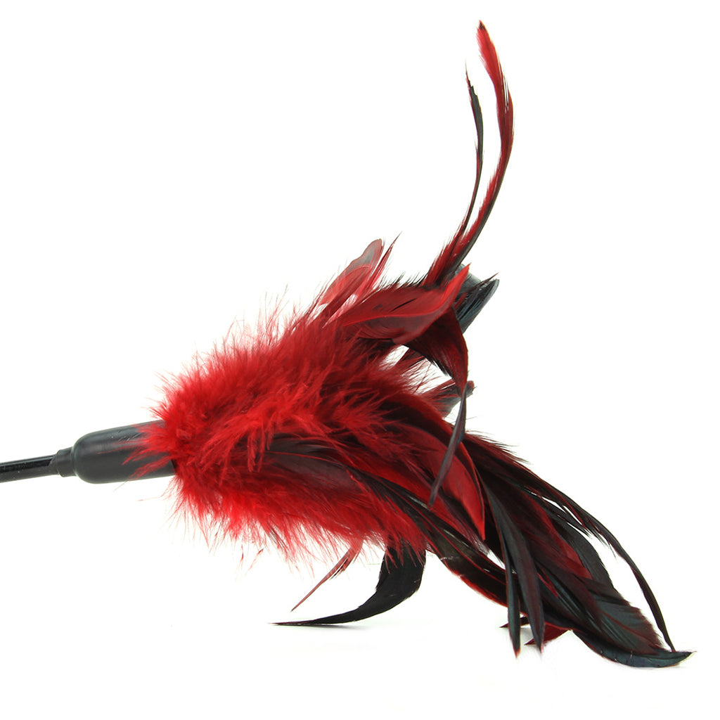 Starburst Feather Body Tickler in Red - Image 2