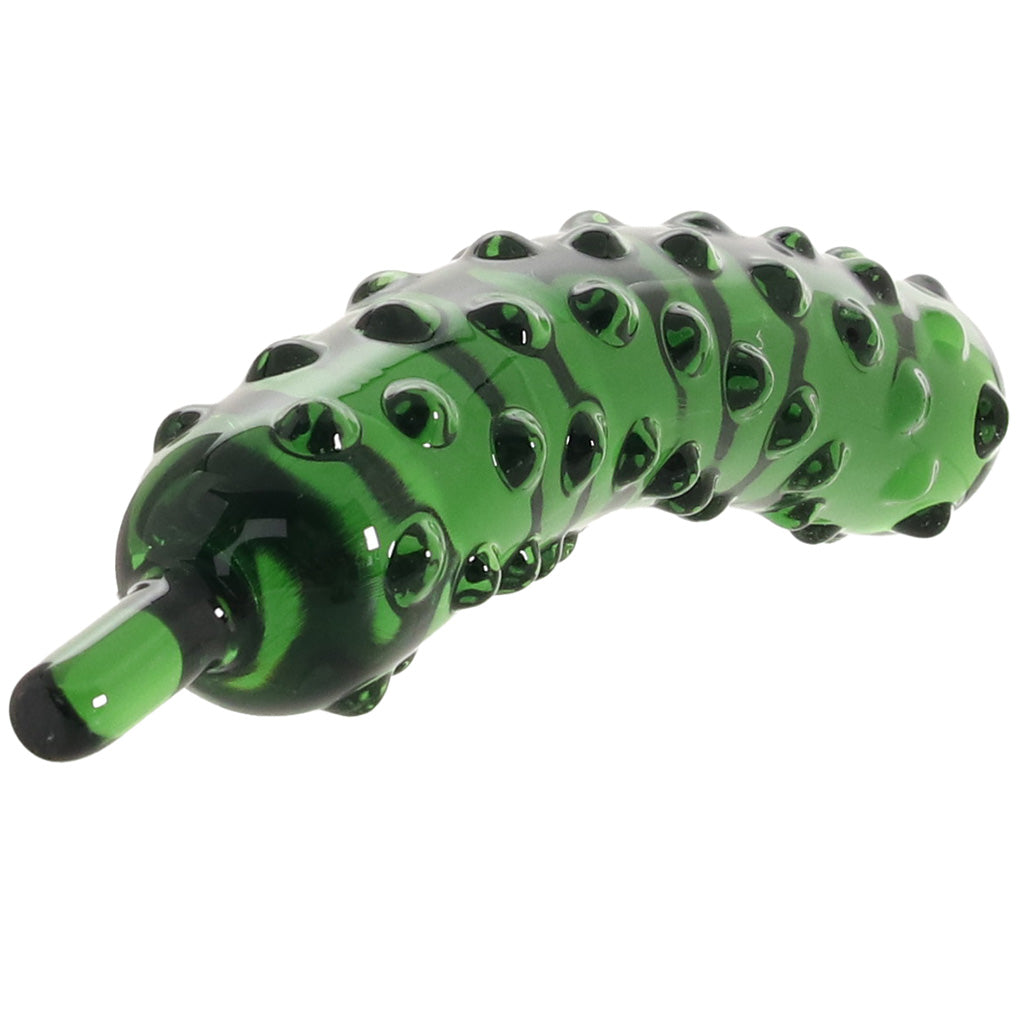 gläs Caressing Cucumber Glass Dildo - Image 5