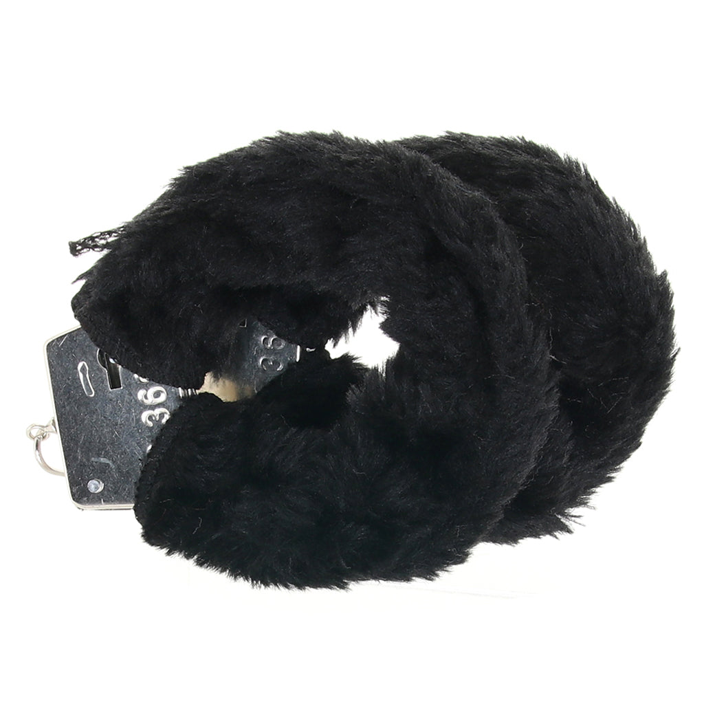Furry Hand Cuffs in Black - Image 8