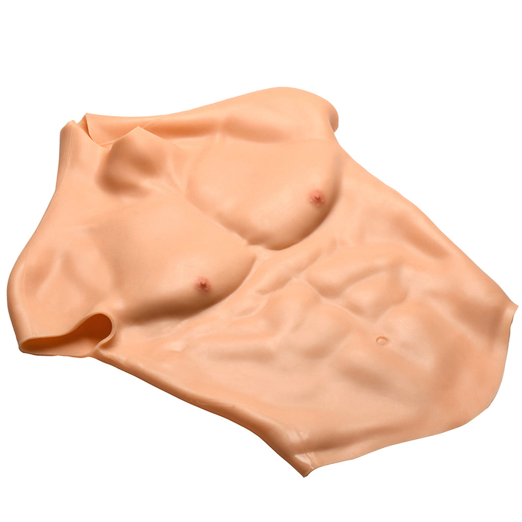 Master Series Ripped Silicone Male Chest in Small - Image 4