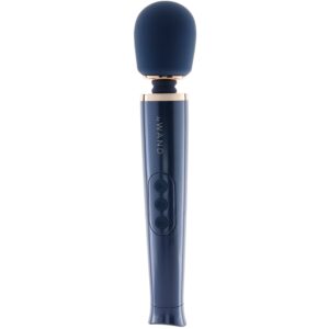 Le Wand Petite Vibrating Wand Massager in Navy