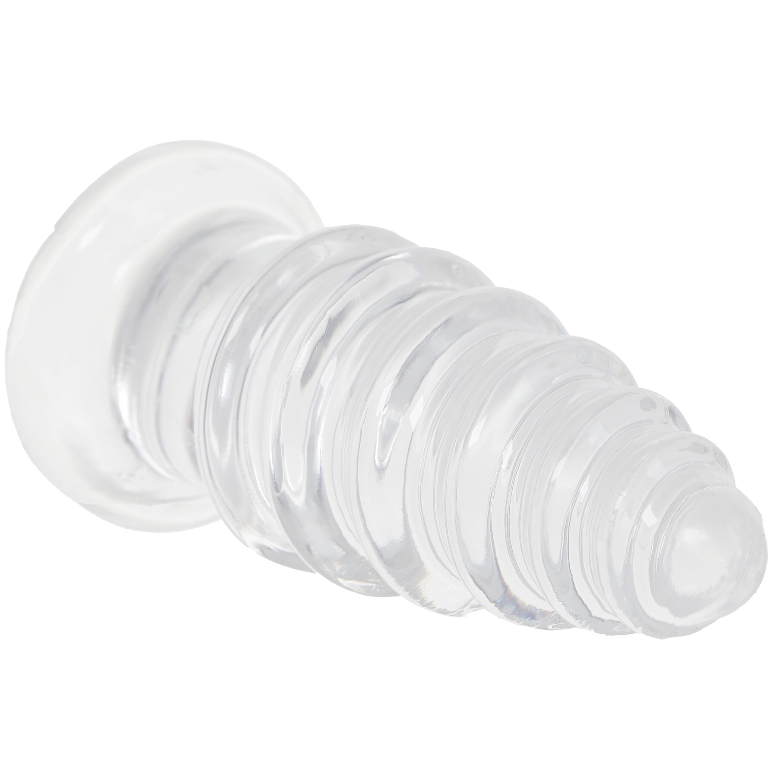 Crystal Jellies 5 Inch Anal Twist Butt Plug in Clear - Image 2