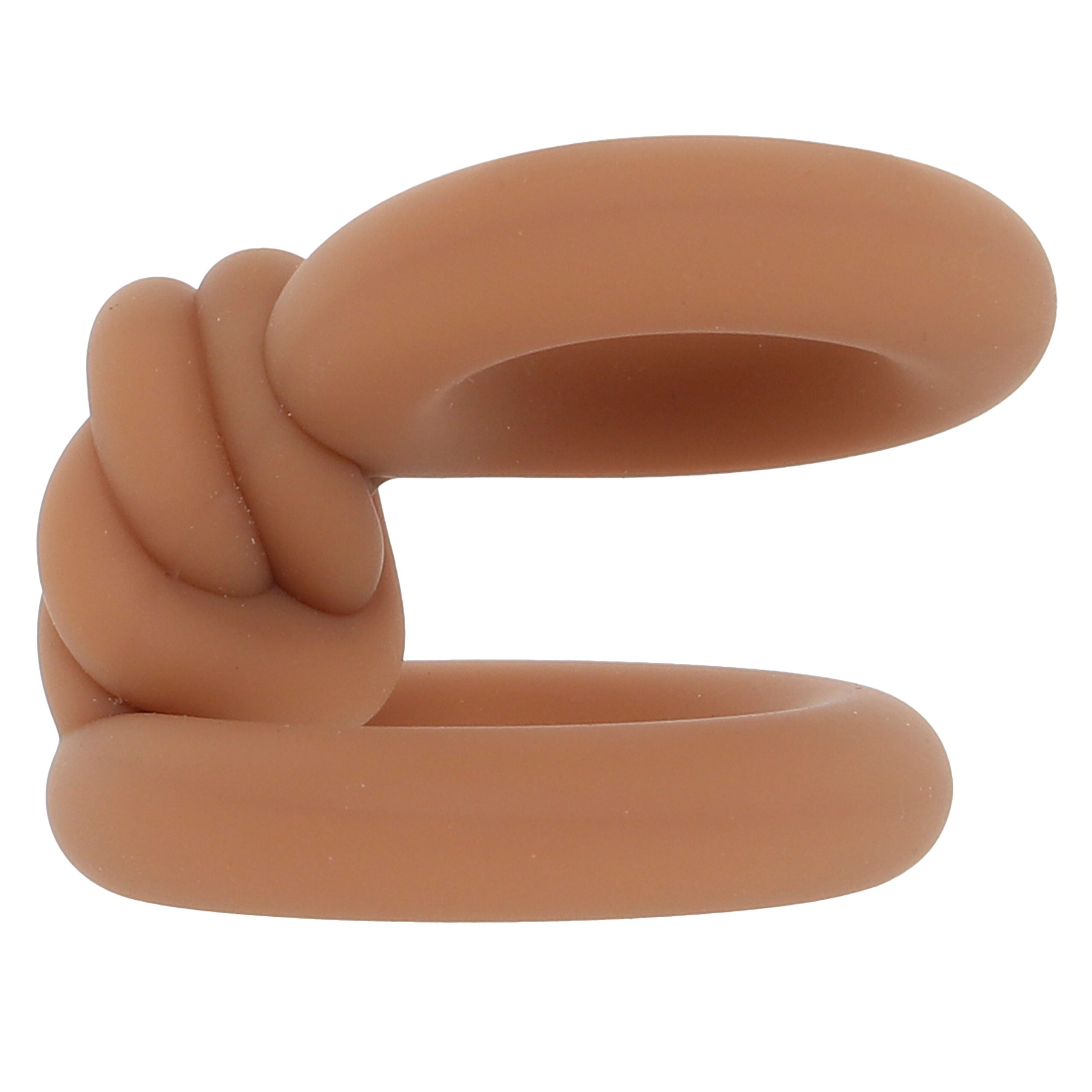 Cooper Liquid Silicone Dual Super Stretch C-Ring in Tan - Image 7