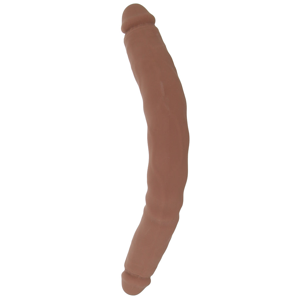 Silicone Studs Bend & Hold 12 Inch Dildo in Brown - Image 7