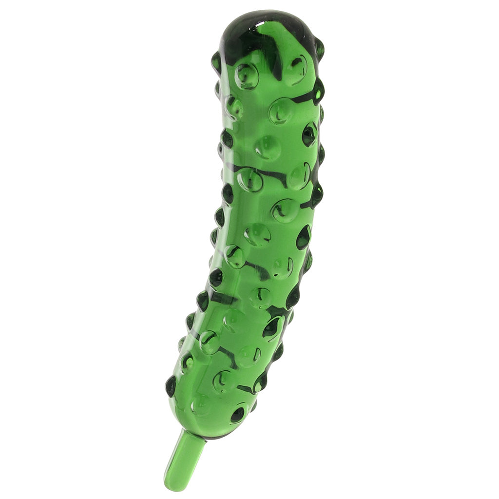 gläs Caressing Cucumber Glass Dildo - Image 3