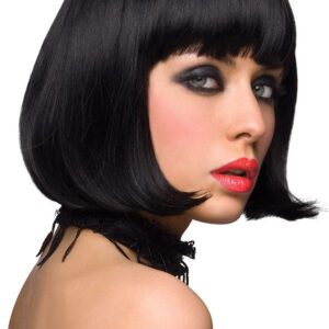 Cici Bob Wig with Bangs in Black