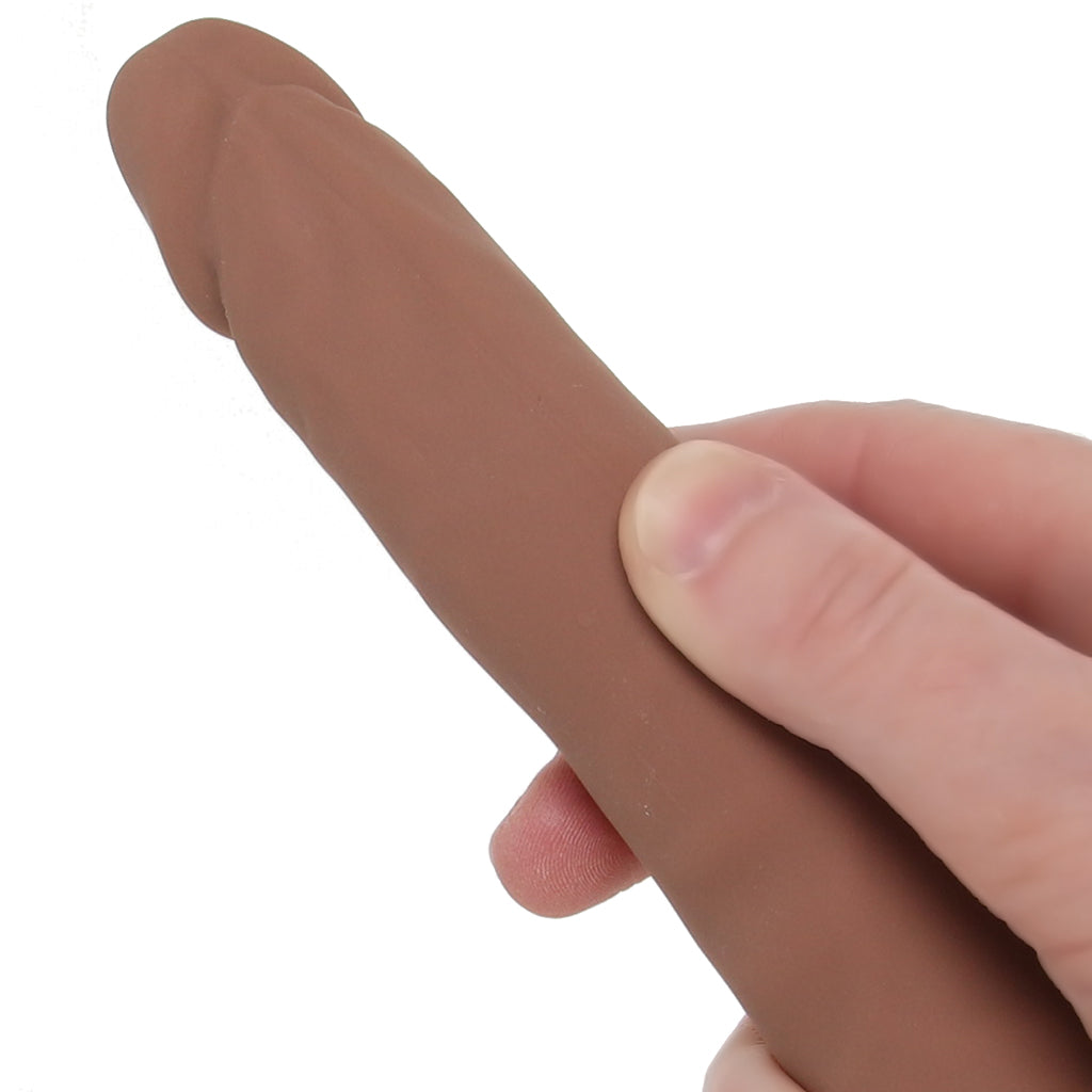 Silicone Studs Bend & Hold 12 Inch Dildo in Brown - Image 5