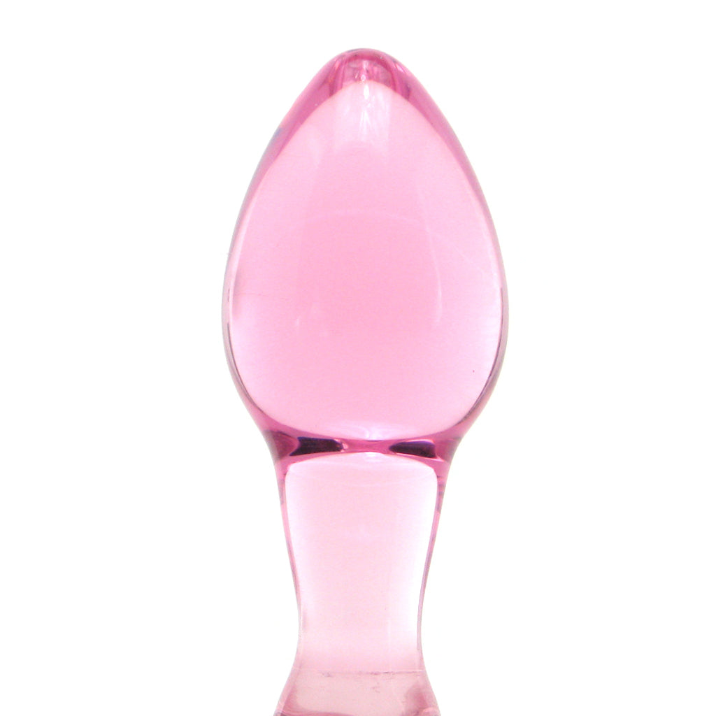 Icicles No. 48 Hand Blown Glass Butt Plug in Pink - Image 2